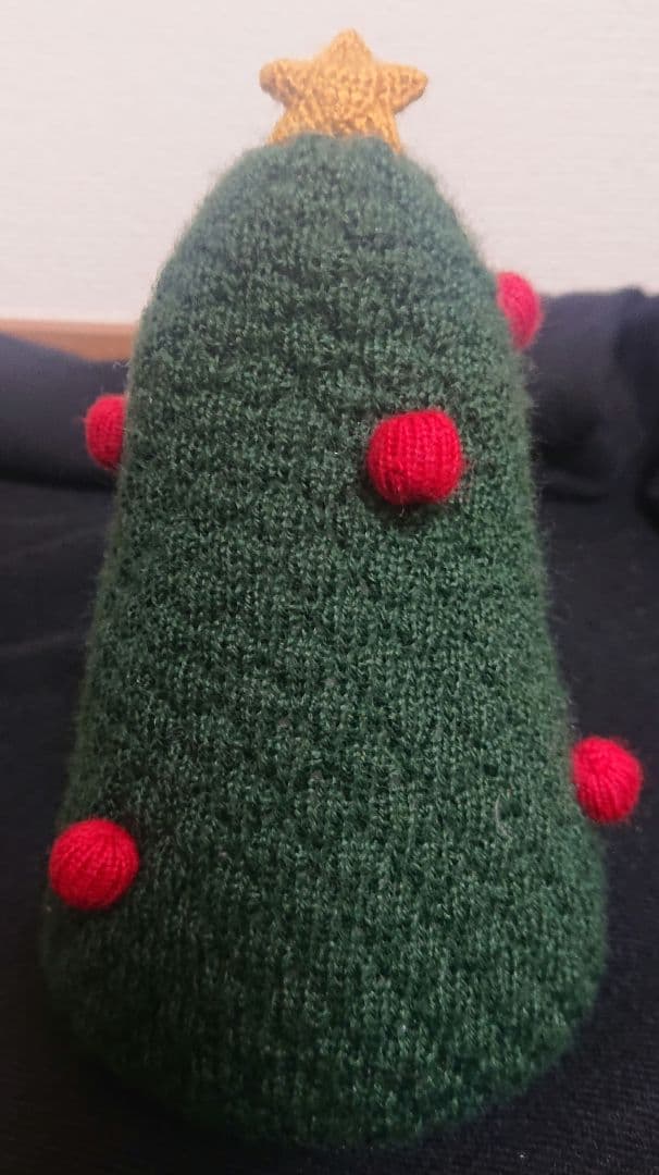 数回使用箱無し ファミリア ファミちゃんバーディー クリスマスツリー編みぐるみ