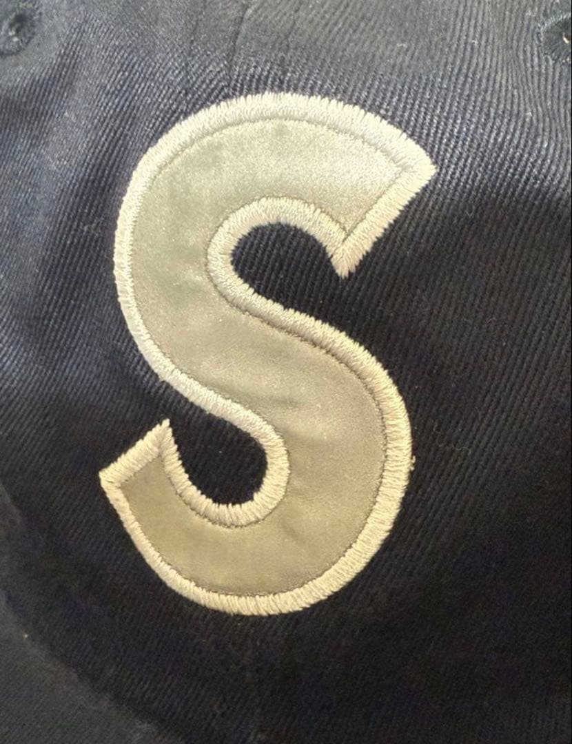 【未使用】Supreme Sロゴキャップ　ネイビー ベースボールキャップ
