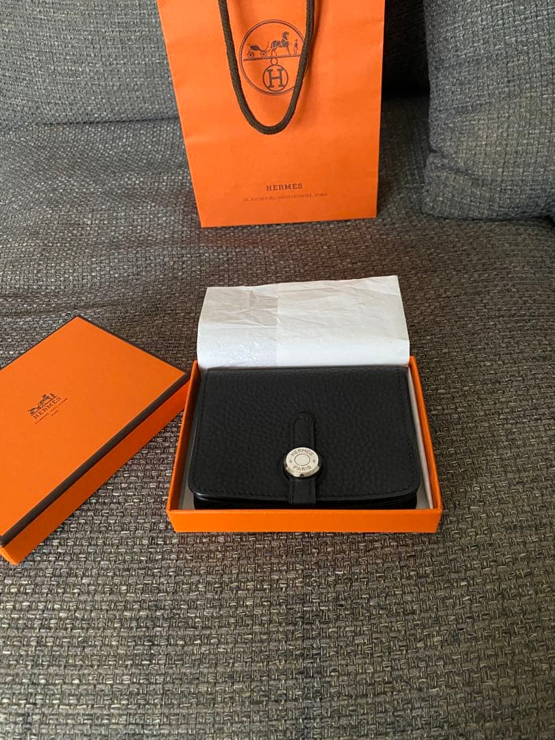 HERMES 超レア新品未使用ドゴンケース黒　カードケース