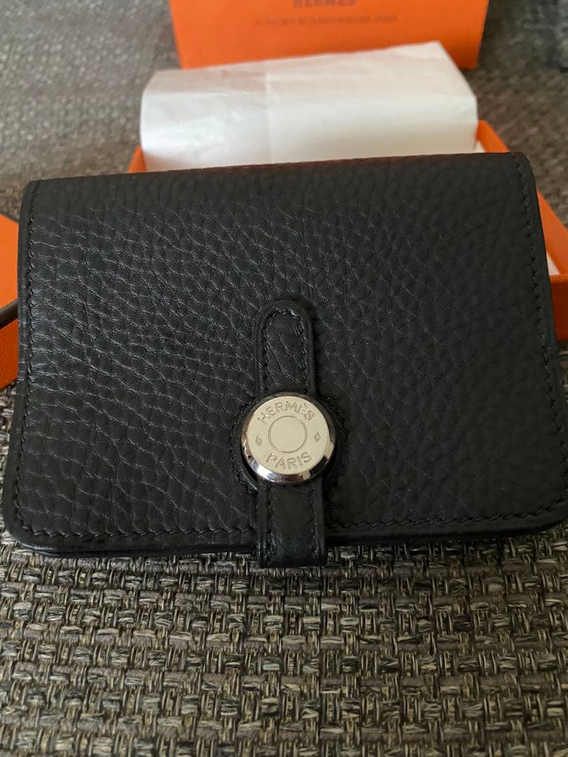 HERMES 超レア新品未使用ドゴンケース黒　カードケース