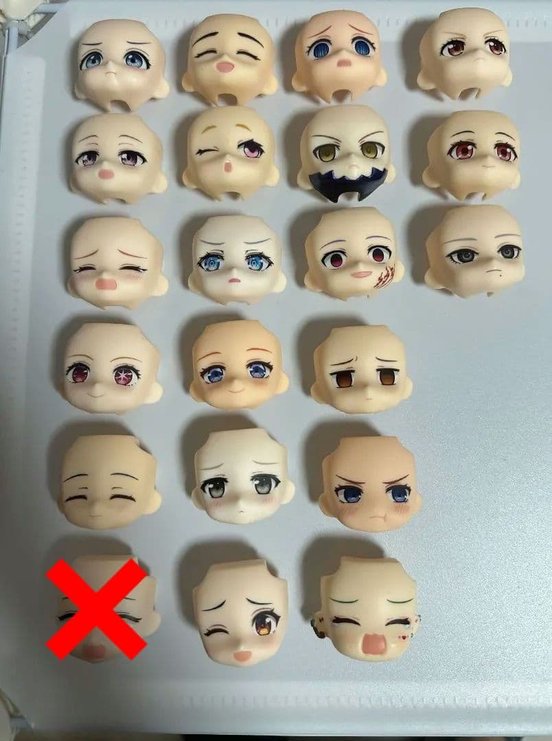 ねんどろいど顔パーツ155個セット