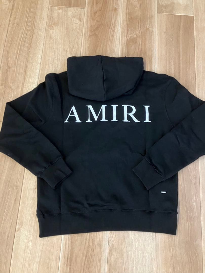 AMIRIアミリ MA コアロゴ フーディパーカー 黒 サイズXL 新品