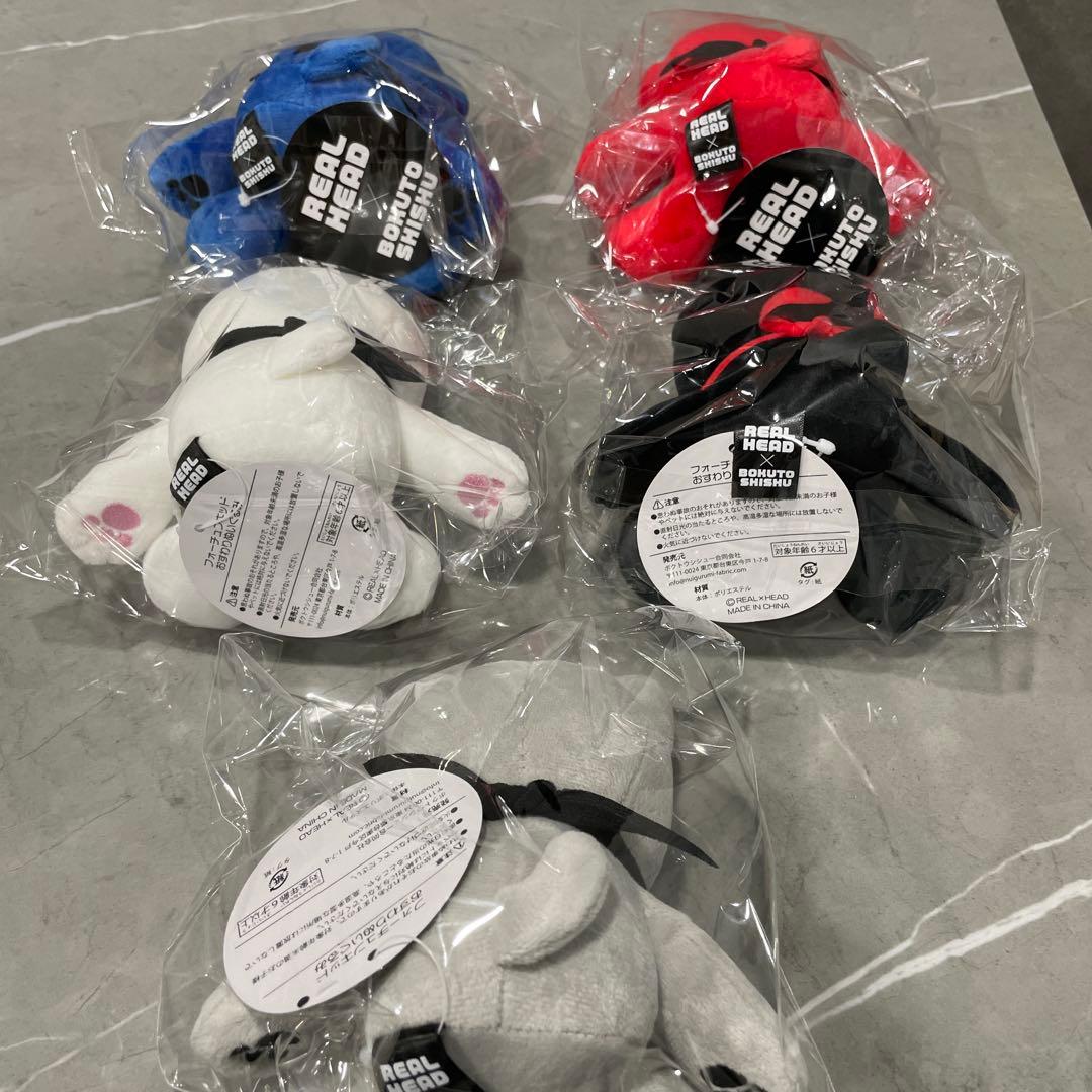 REAL×HEAD フォーチュンキッド ぬいぐるみ 5種セット　リアルヘッド