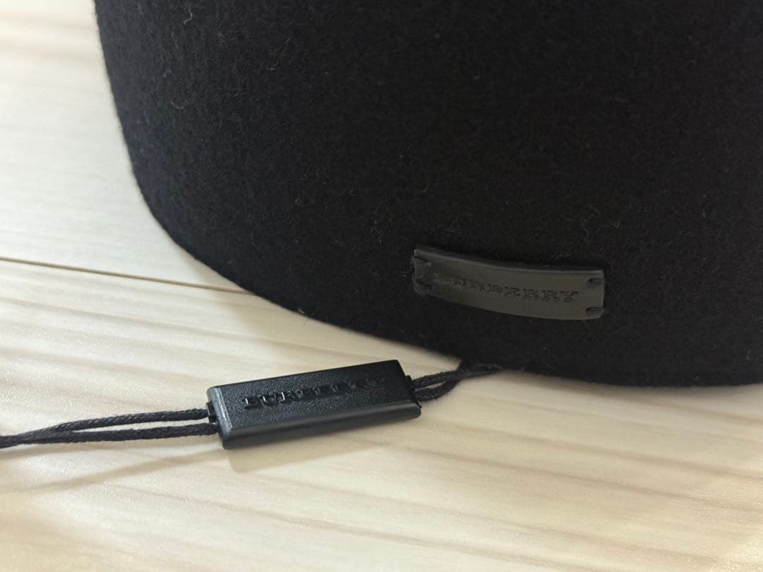 バーバリー　ウール　カシミヤ　キャップ ブラック　 S　メンズ　レディース