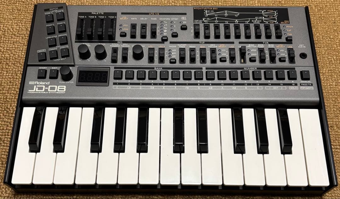 完全動作美品 追加音色あり Roland JD-08 + K-25M