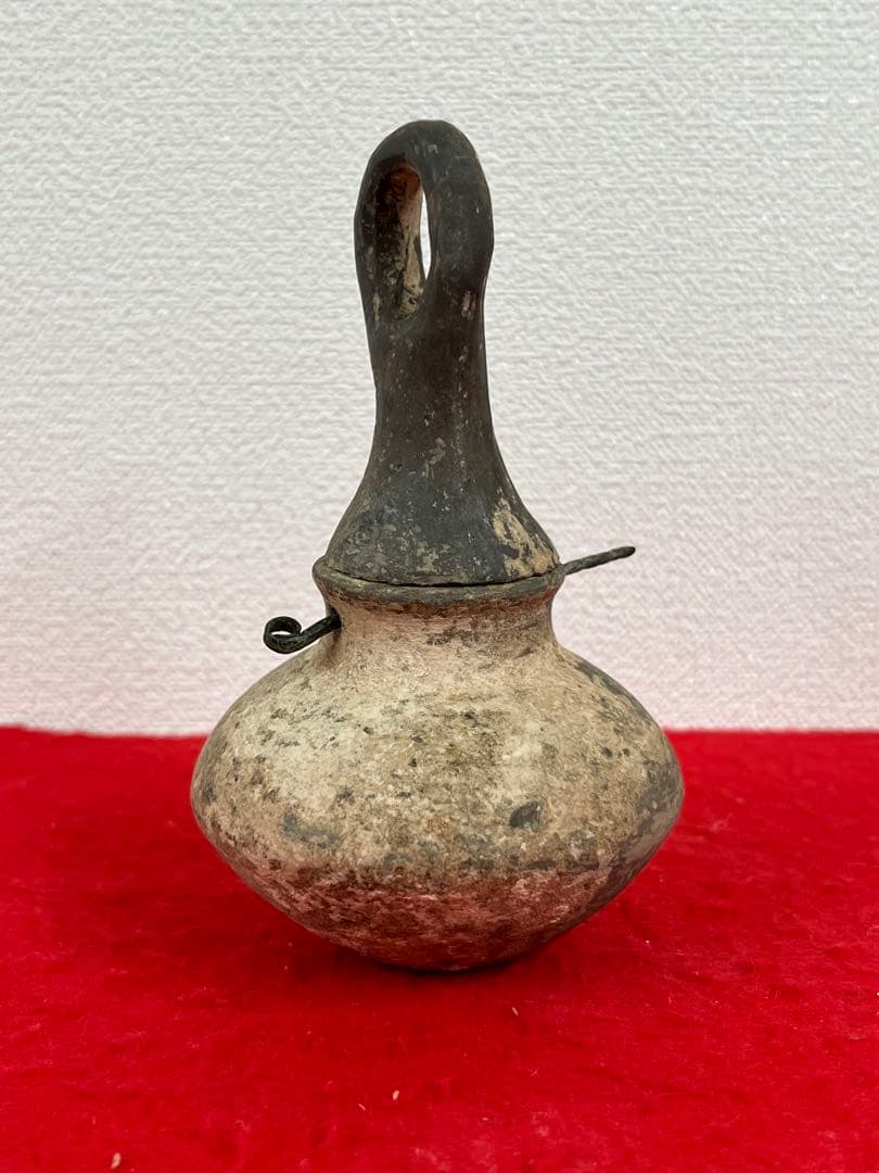 古美術•掛壺•アゼルバイジャン•瓢箪型・備　B--008b