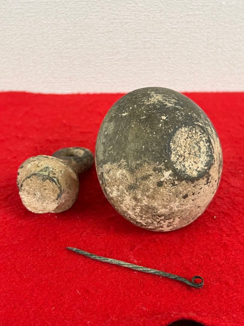 古美術•掛壺•アゼルバイジャン•瓢箪型・備　B--008b