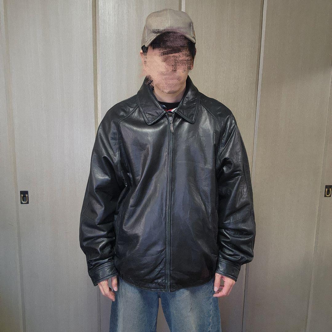 レザージャケット　XXL オーバーサイズ　claiborne