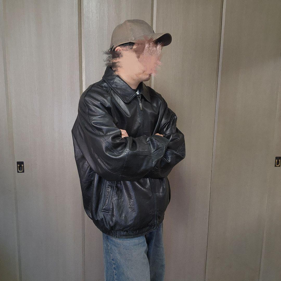 レザージャケット　XXL オーバーサイズ　claiborne