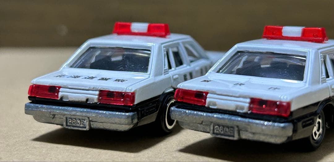 日本製 トミカ ニッサン セドリック 280Eブロアム パトカー 4台セット