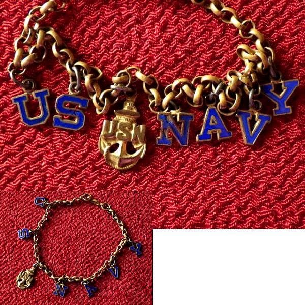 【1940年代頃】USN アメリカ海軍 ヴィンテージ ミリタリー ブレスレット