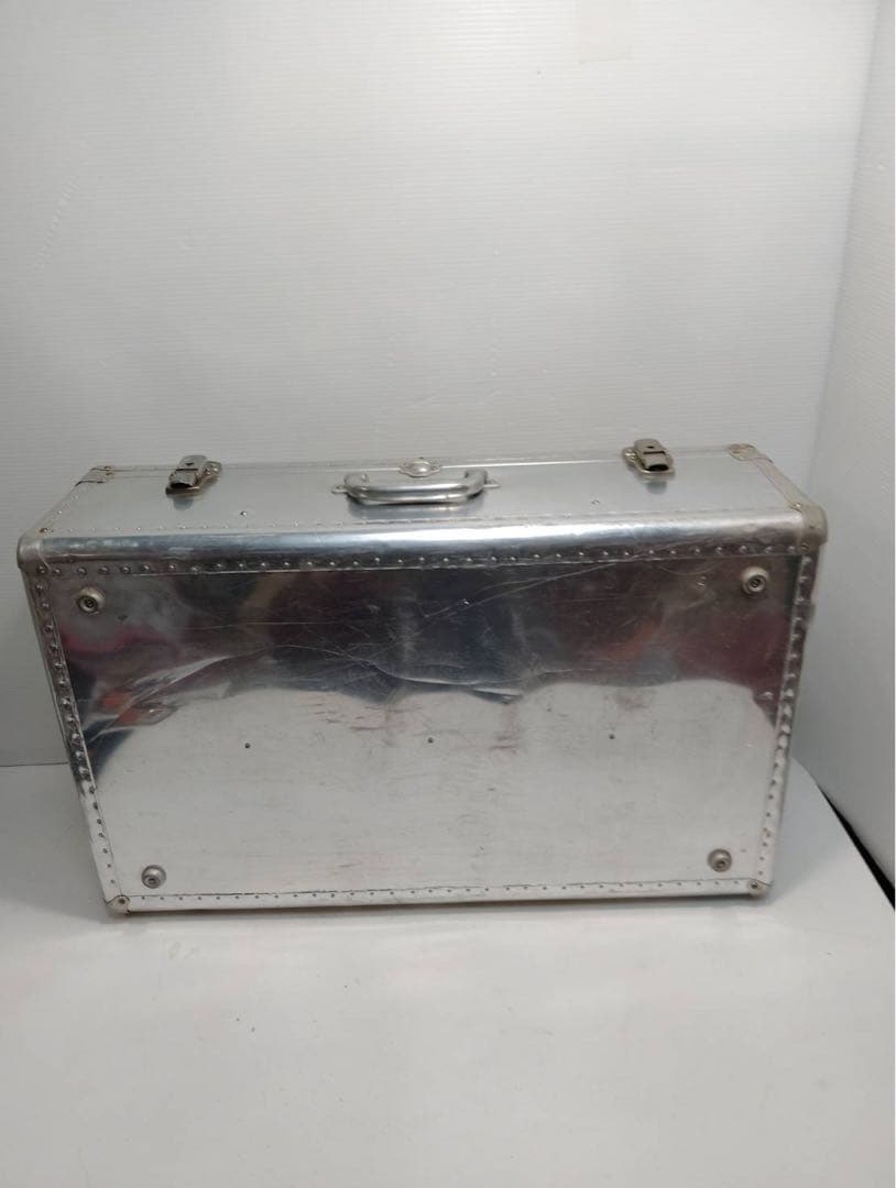 【希少】ヴィンテージ アルミトランク スーツケース インダストリアル 昭和レトロ
