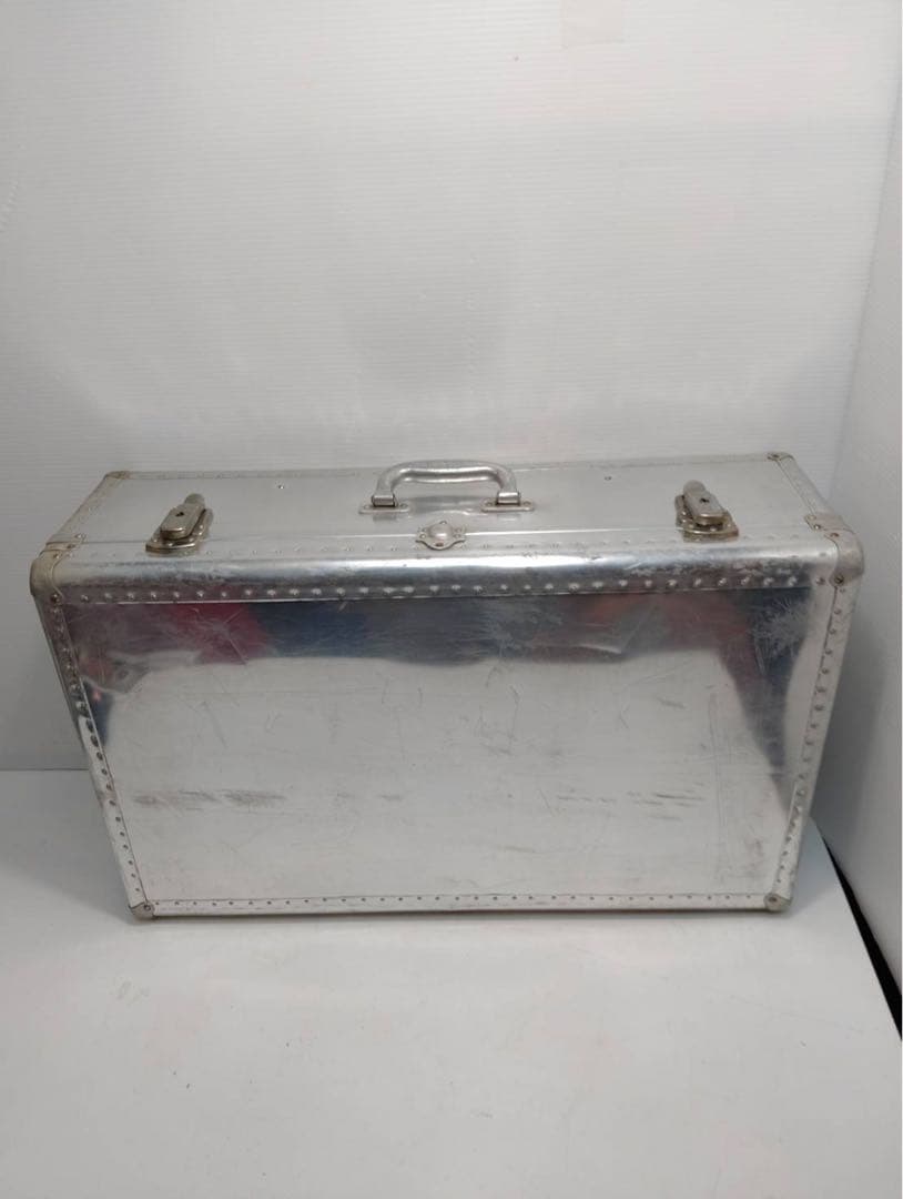 【希少】ヴィンテージ アルミトランク スーツケース インダストリアル 昭和レトロ