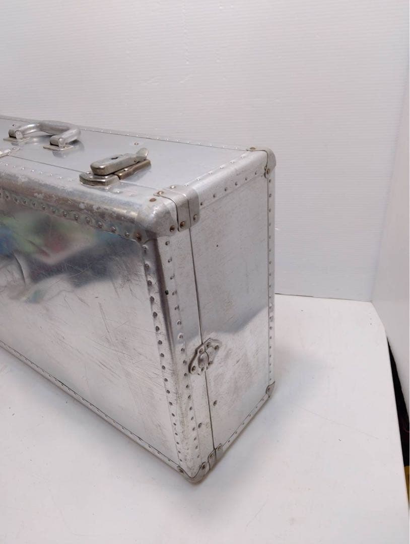 【希少】ヴィンテージ アルミトランク スーツケース インダストリアル 昭和レトロ