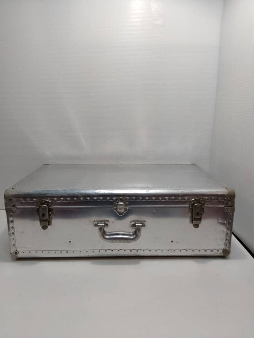 【希少】ヴィンテージ アルミトランク スーツケース インダストリアル 昭和レトロ