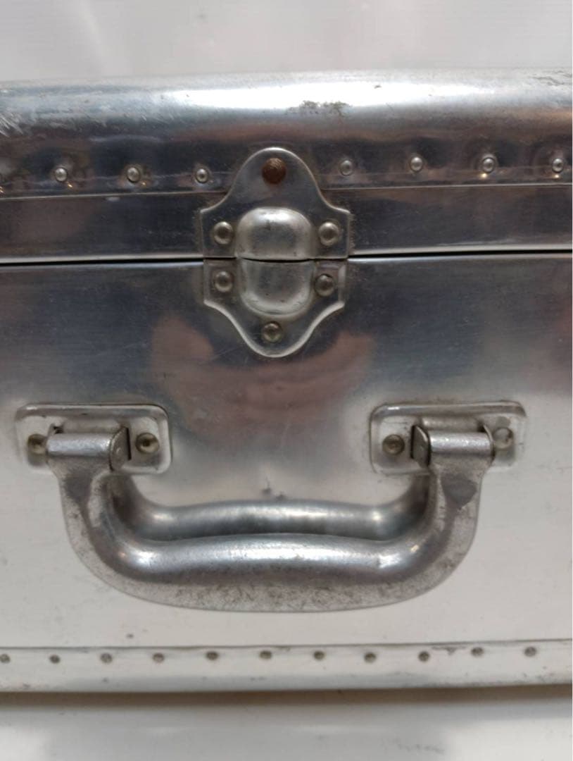 【希少】ヴィンテージ アルミトランク スーツケース インダストリアル 昭和レトロ