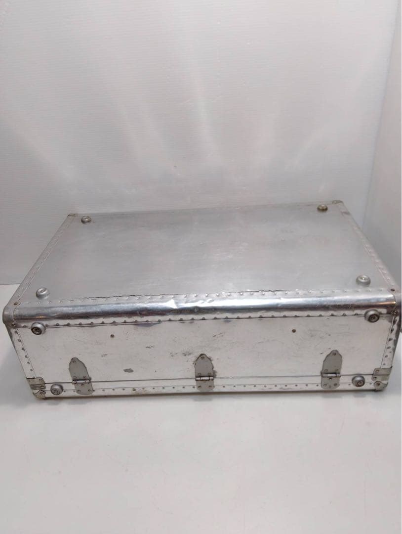【希少】ヴィンテージ アルミトランク スーツケース インダストリアル 昭和レトロ