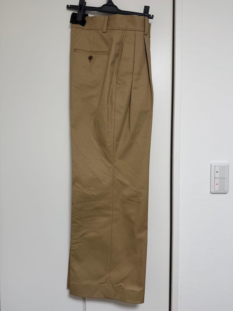 未使用タグ付き Chaos ベージュ チノパン サイズ38 2タックチーノパンツ