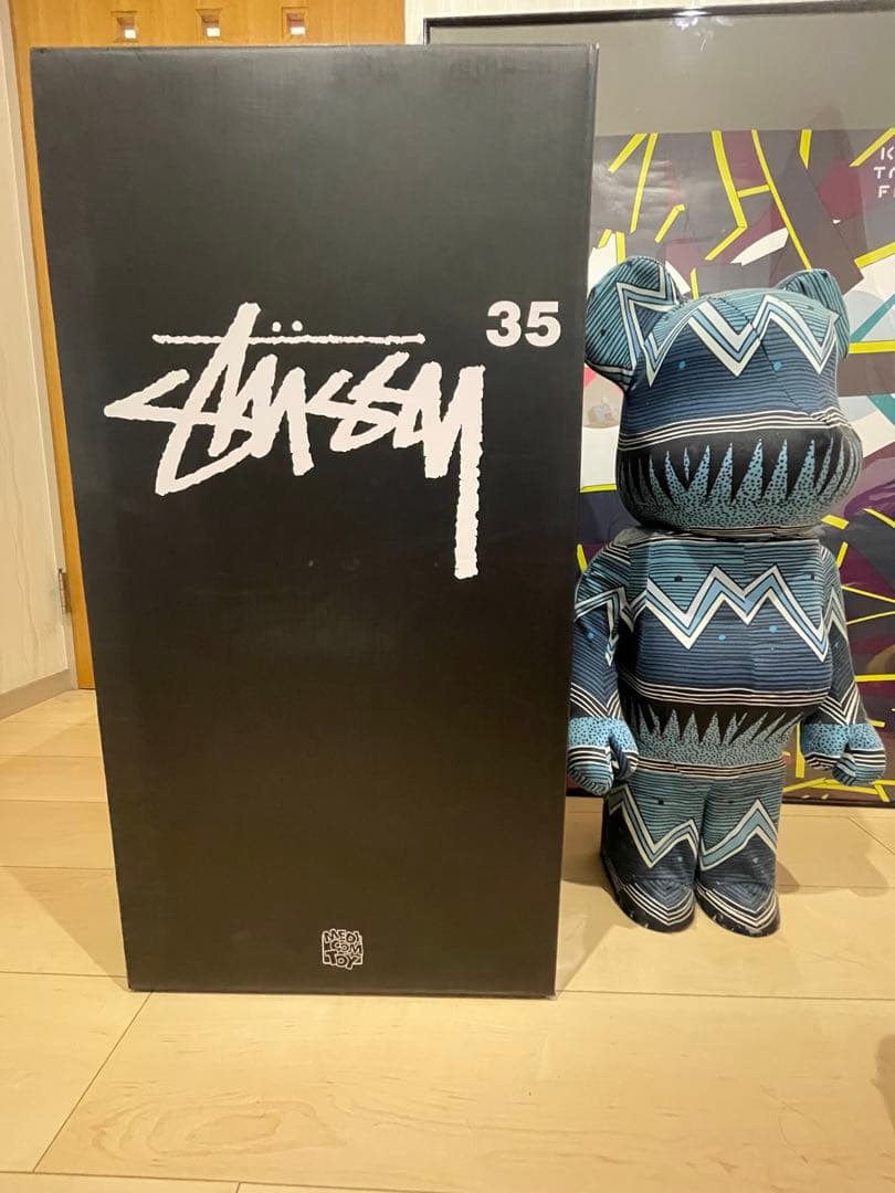 BE@RBRICK ベアブリック STUSSY ステューシー35周年 1000%