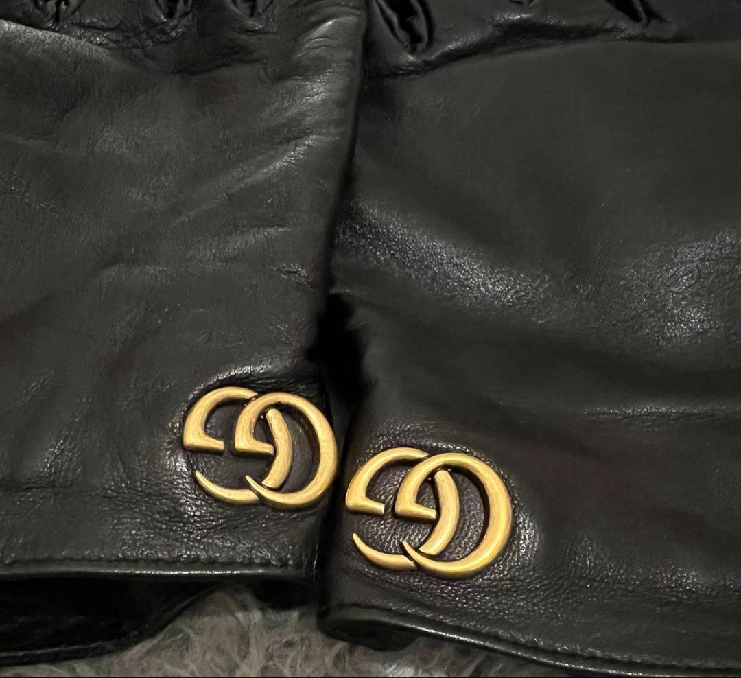 GUCCI グッチ レザー手袋