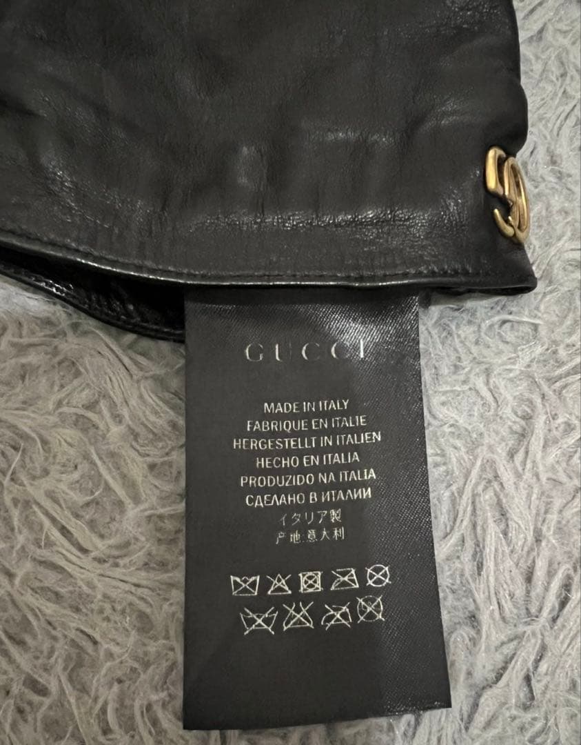 GUCCI グッチ レザー手袋