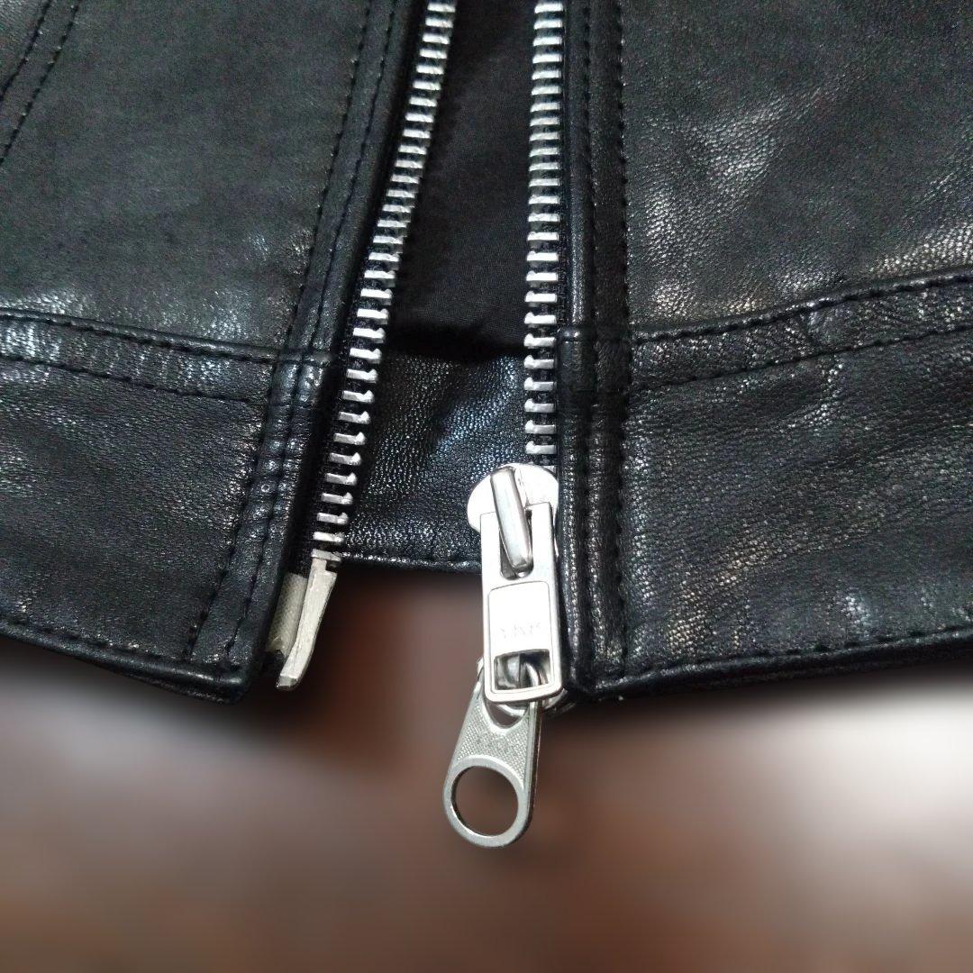 COLLARS レザージャケット　ダブルジップ　 スカル　クローズ武装戦線　美品