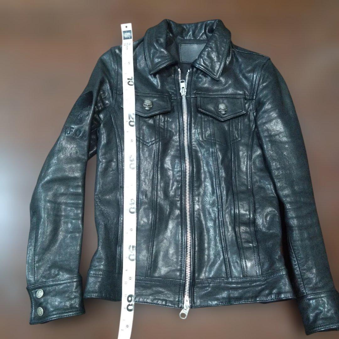 COLLARS レザージャケット　ダブルジップ　 スカル　クローズ武装戦線　美品