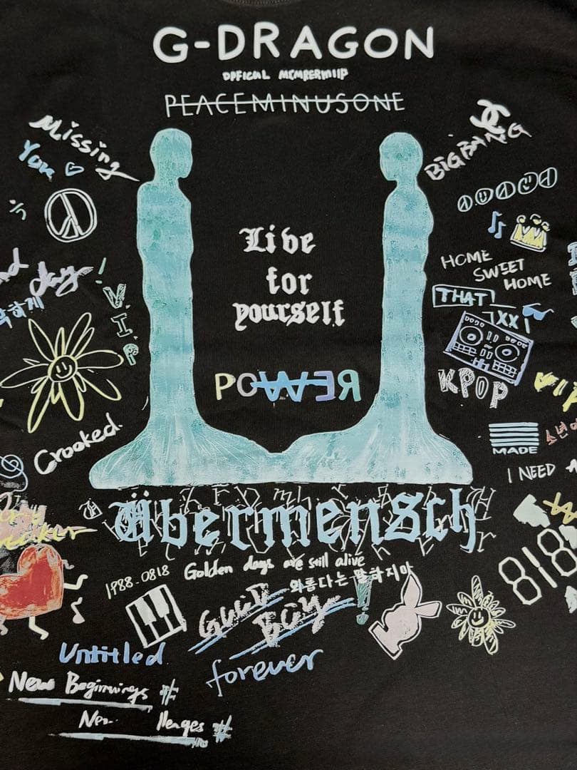 G-DRAGON ジヨン PEACEMINUSONE デザインTシャツ XL