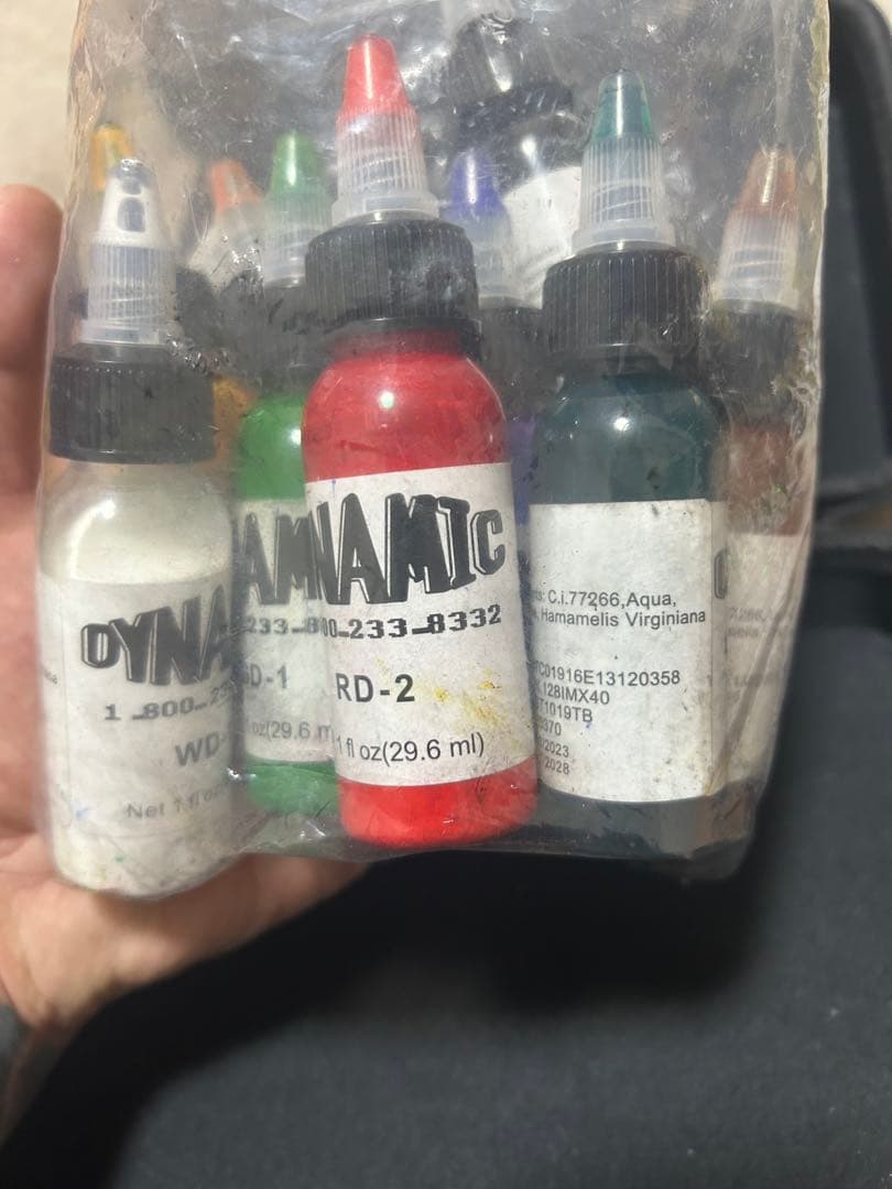 タトゥーマシーンと写しプリンター、インクセット