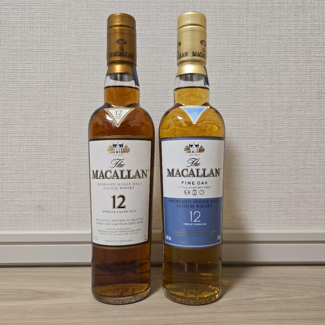マッカラン12年　シェリーオークカスク　 旧ボトル　ハーフ　ファインオーク