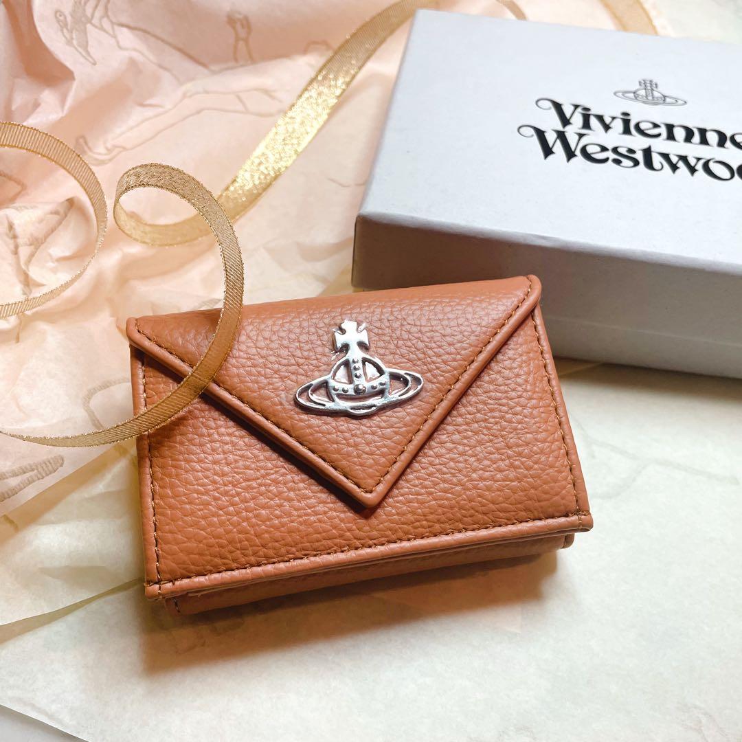 Vivienne Westwood 三つ折り財布 ピーチ