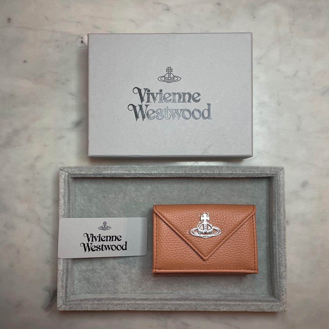 Vivienne Westwood 三つ折り財布 ピーチ