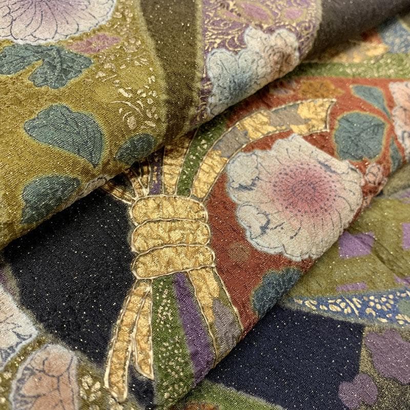 510z23☆振袖 金通し 高身長な方にも 古典柄 辻が花☆美品 成人式 結婚式