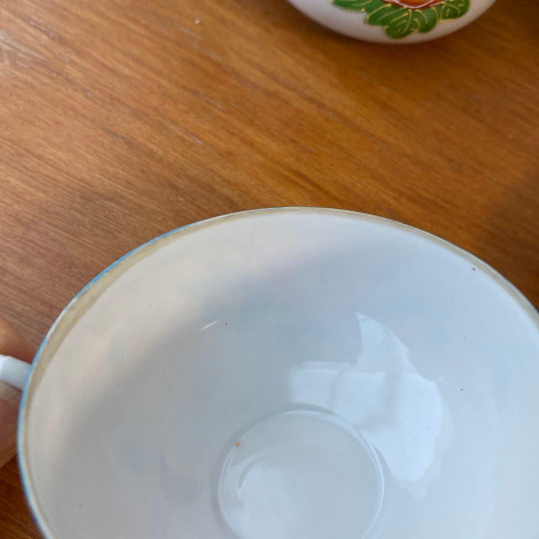 オールドジャパン　英国里帰り　ラスター彩　盛り上げ　チルドレンズ　ティーセット