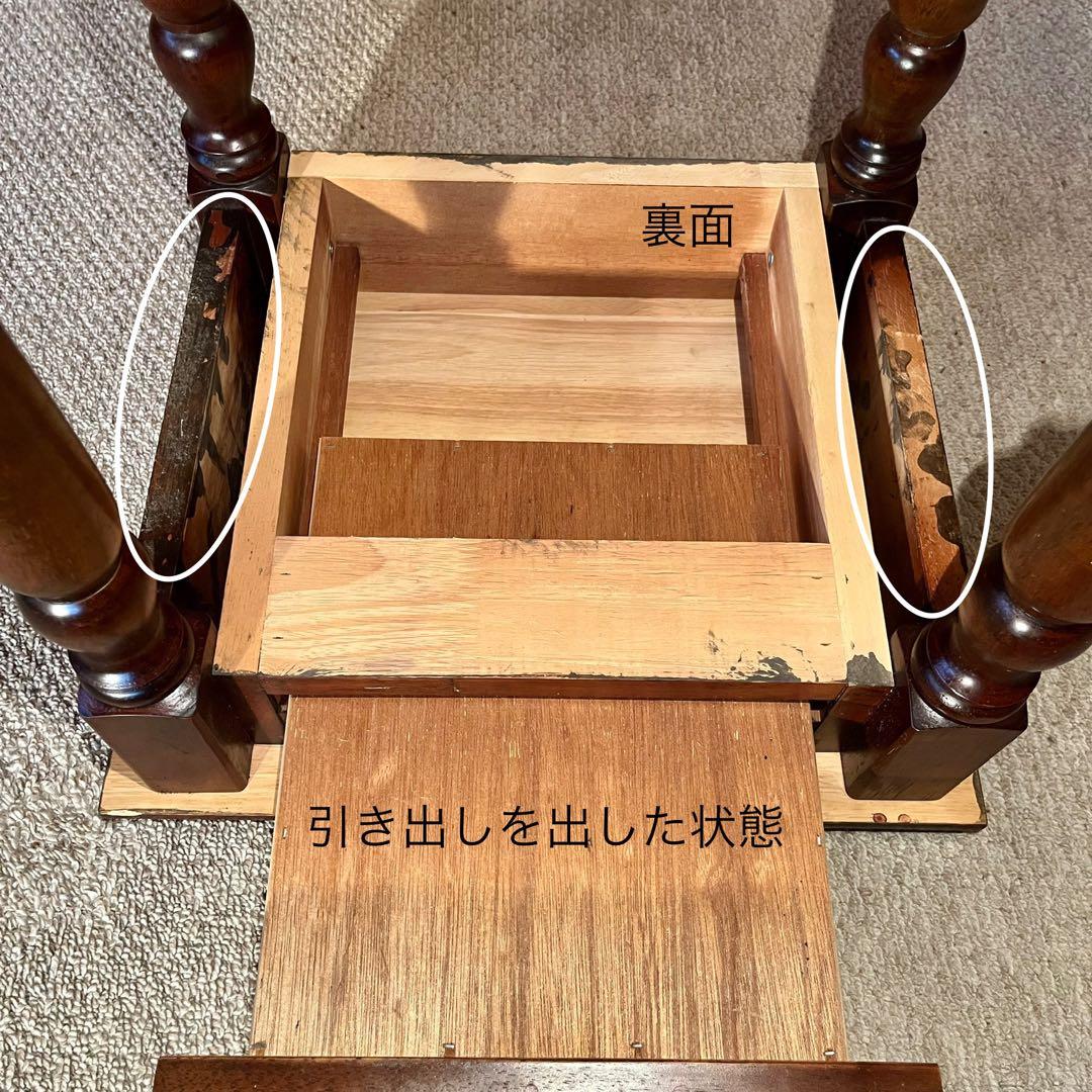 ⭕️【木製サイドテーブル03/04】スツール 置台 ナイトテーブル ヴィンテージ✨