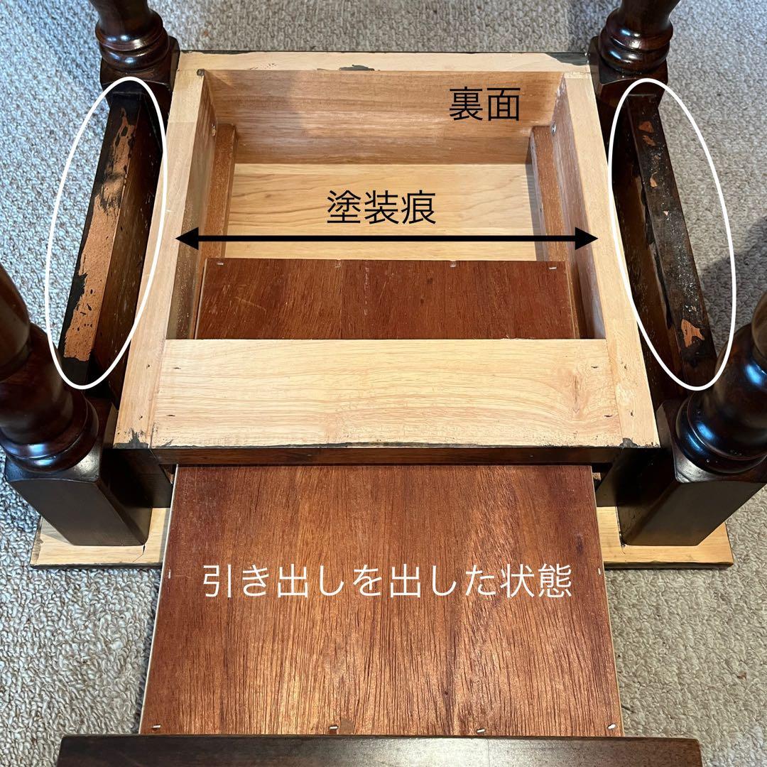 ⭕️【木製サイドテーブル03/04】スツール 置台 ナイトテーブル ヴィンテージ✨