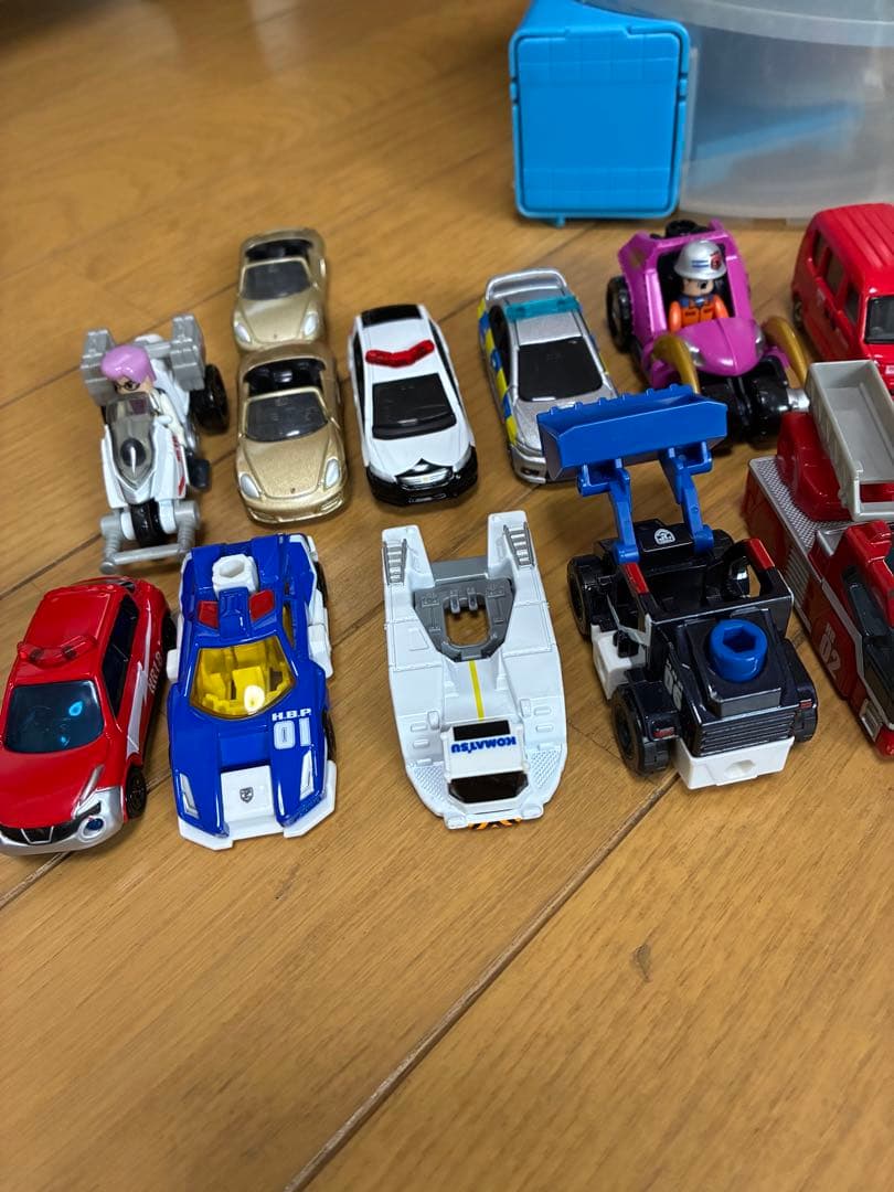 ミニカーセット 21台 収納バケツ付き