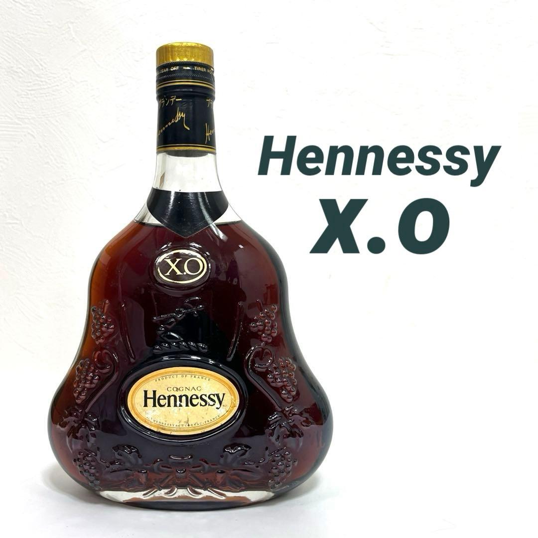 【未開栓】ヘネシー X.O コニャック ブランデー 金キャップ　クリアボトル