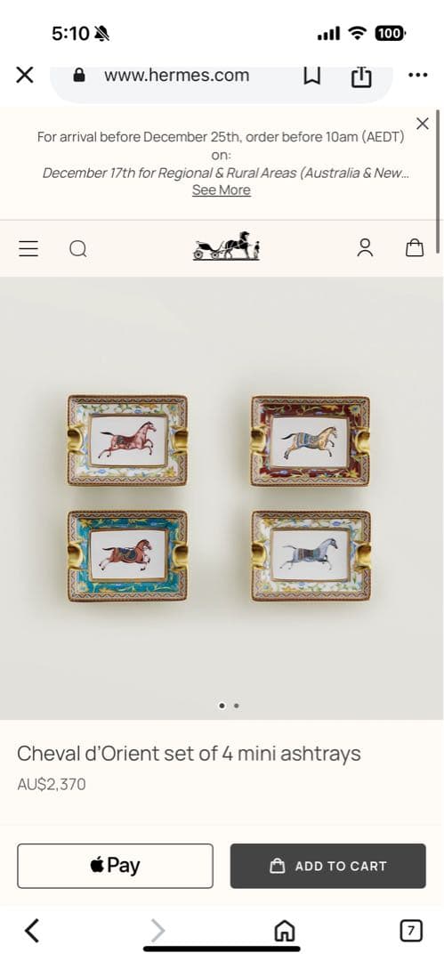 シュヴァル　ドゥ　オリエント　素敵なギフトにいかがでしょうか？