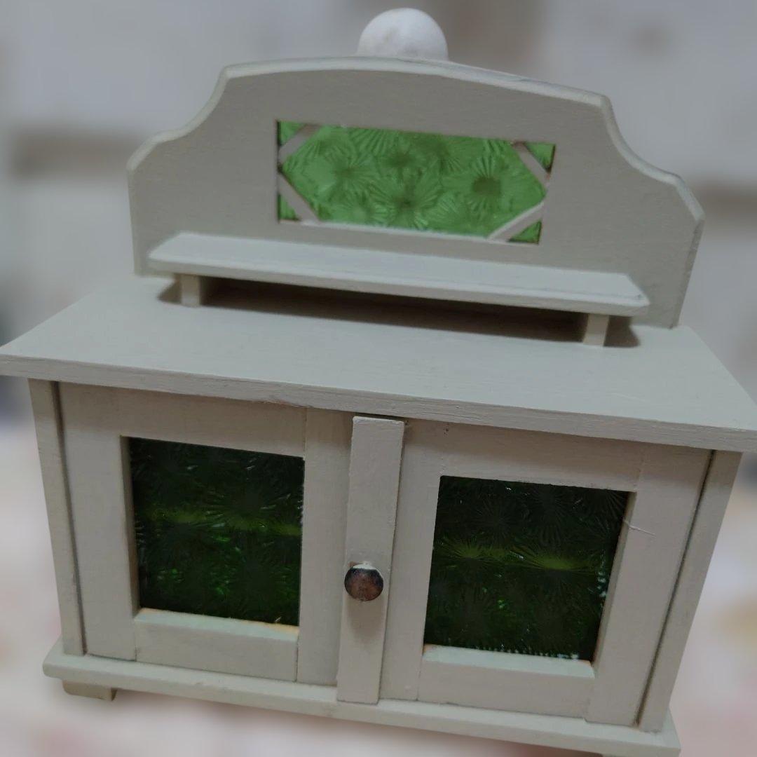 ドイツ、アンティーク、ドールハウス、ミニチュア、棚