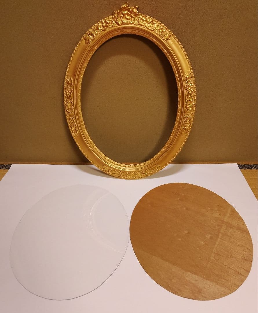 木製 装飾額 昭和レトロ（69cm×53cm）