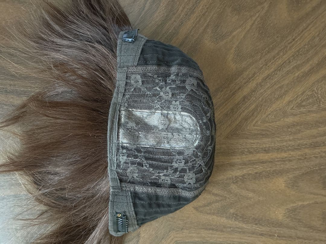 フルウィッグ　ブラウン　ショート人毛100%