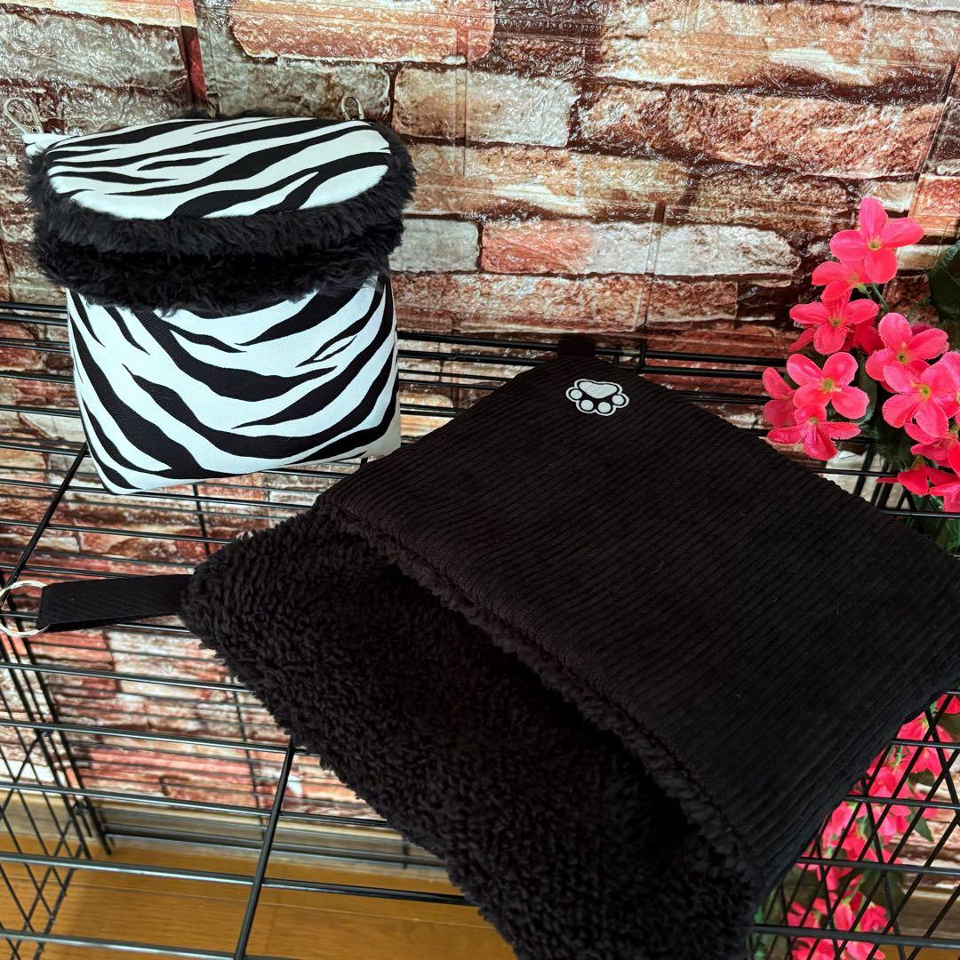 【705】モモンガポーチ(蓋付き)・シングルハンモック(お布団付き)