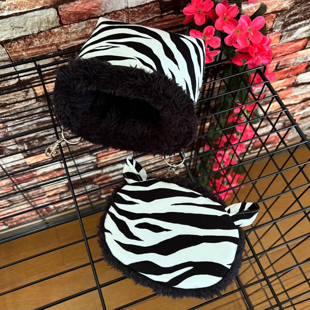 【705】モモンガポーチ(蓋付き)・シングルハンモック(お布団付き)