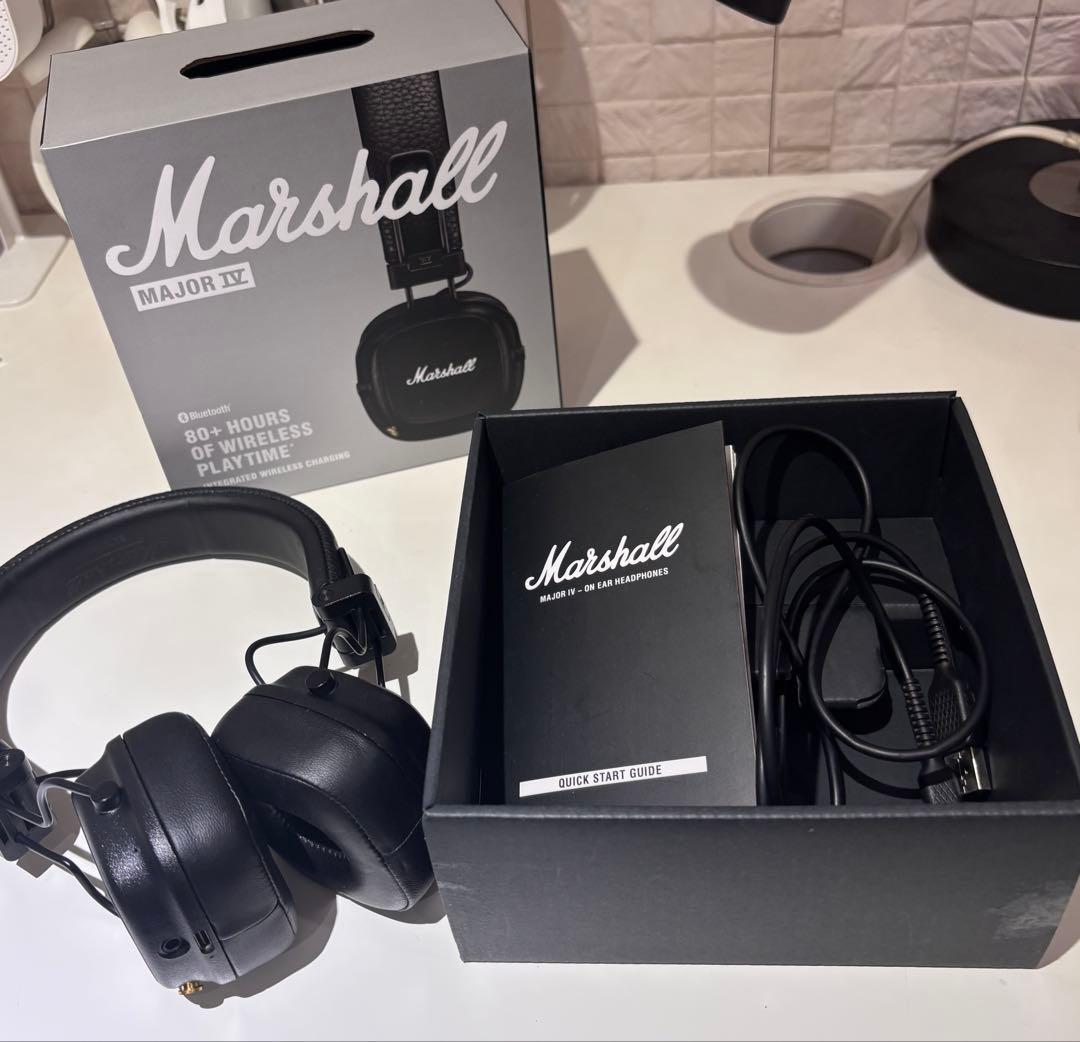 Marshall Major IVワイヤレスヘッドホン ブラック