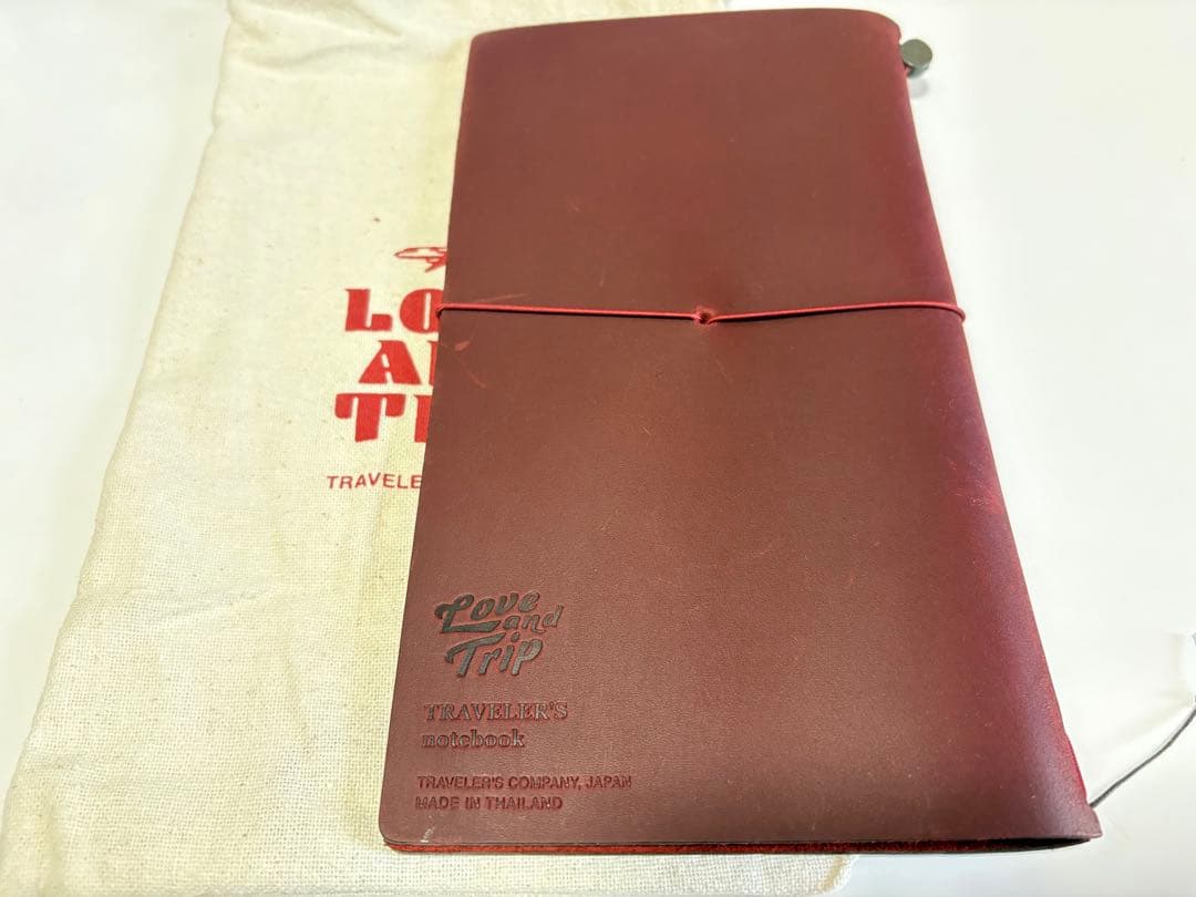 トラベラーズノート　レッド　LOVE&TRIP カバーのみ