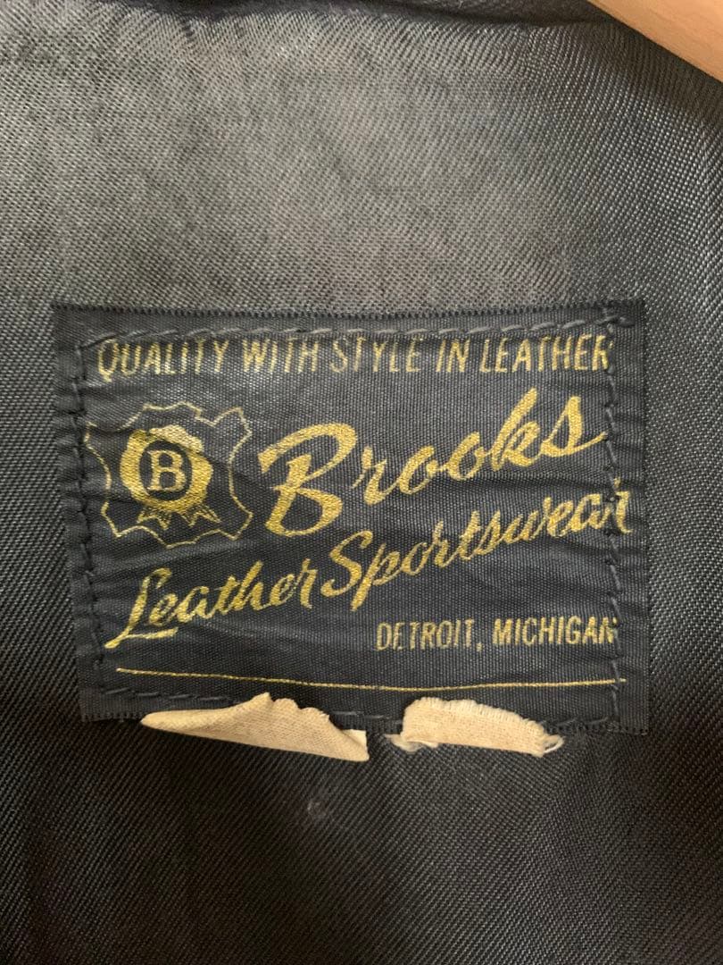 Brooks ヴィンテージ シングル レザー ライダース