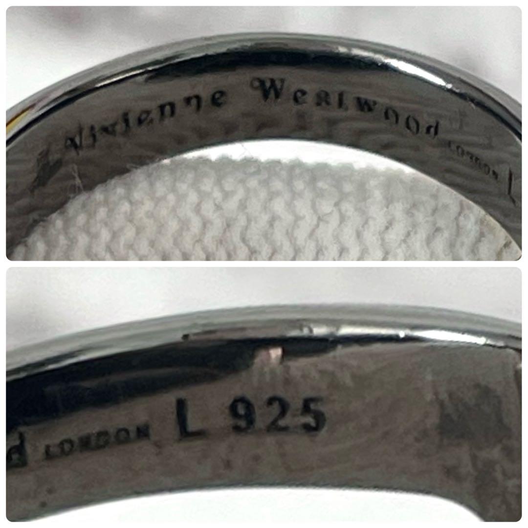 極美品✨ヴィヴィアンウエストウッド　アーマーリング　立体オーブ　シルバー　L