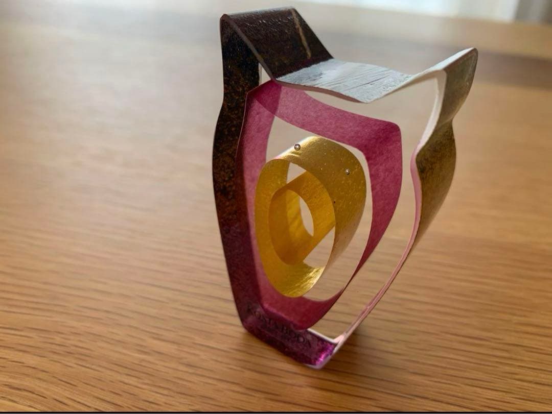 【 希少 】KOSTA BODA　ガラスオブジェ　フクロウ