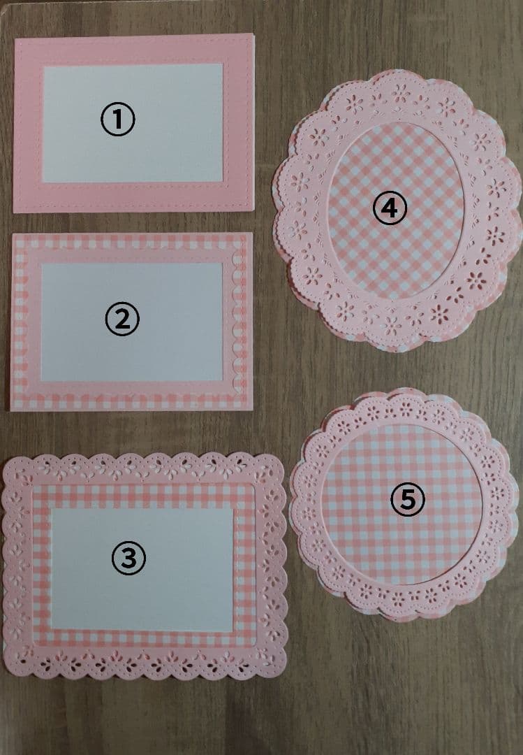 ダイカット　フレームオーダーページ